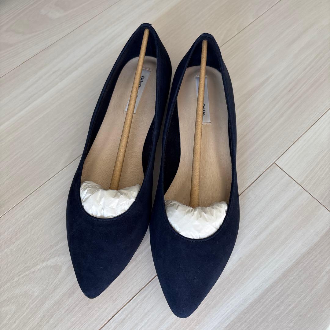 ＊新品未使用＊オデットエオディール ポインテッドプレーン ネイビー