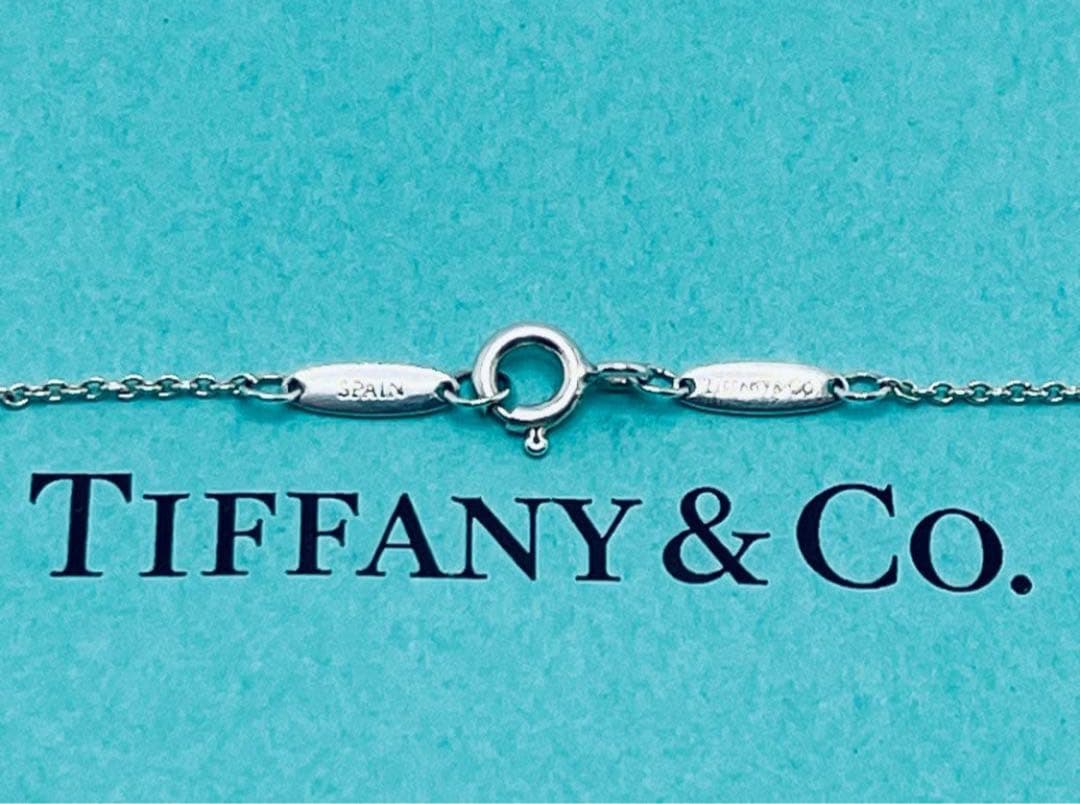 h573 美品　ティファニー　リーフ　ネックレス　シルバー　925