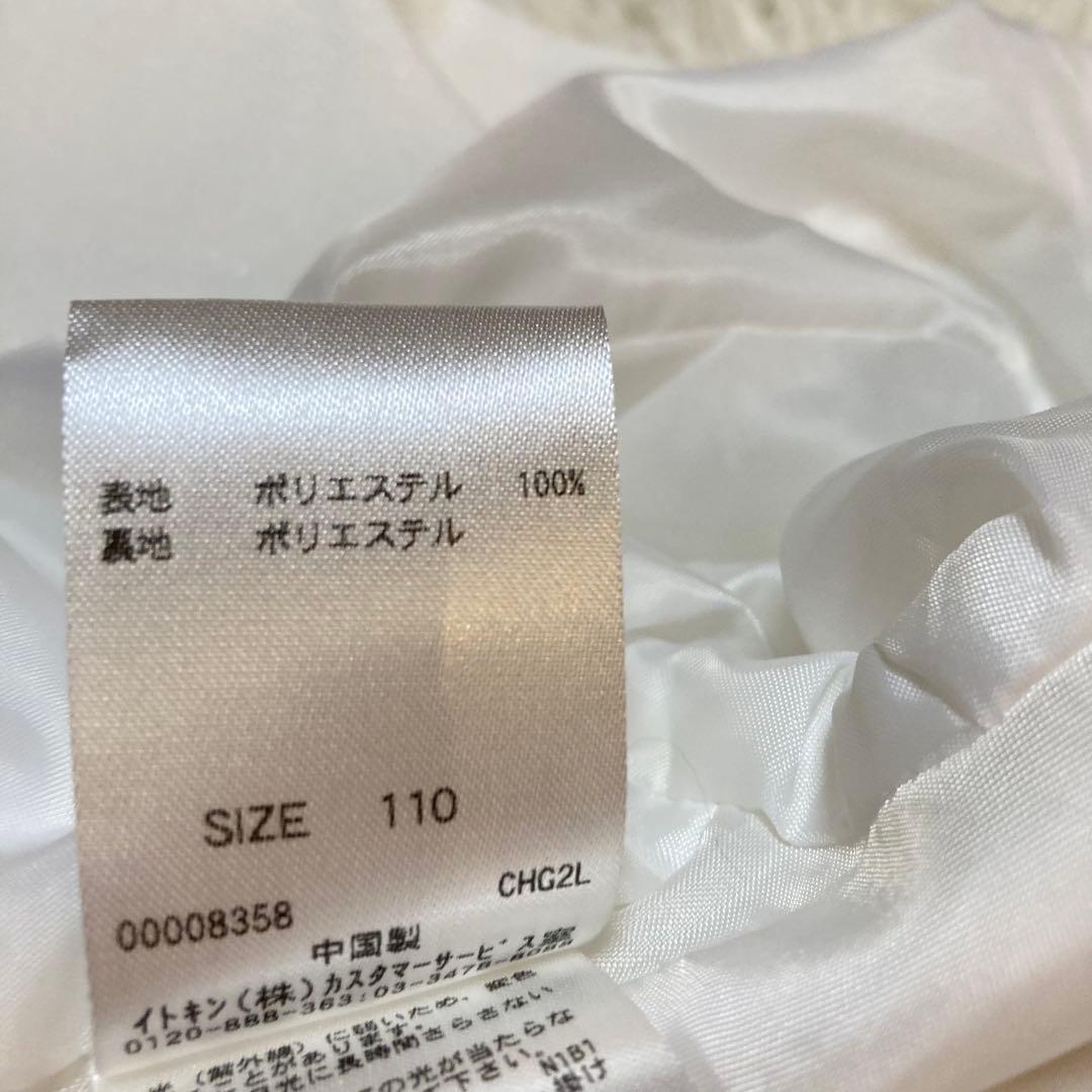 anyFAM フォーマルドレスワンピース花柄刺繍　110cm 七五三入学式発表会