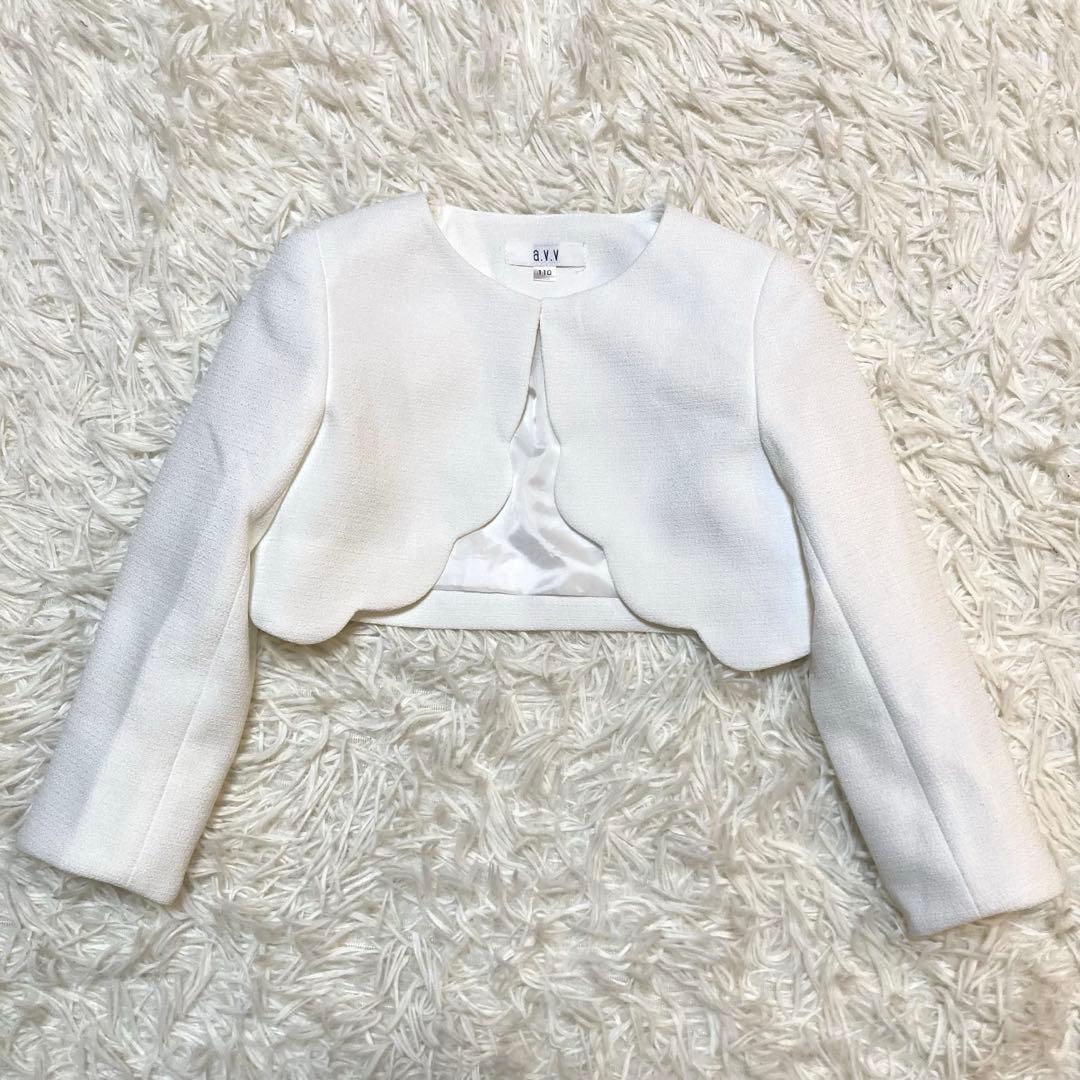 anyFAM フォーマルドレスワンピース花柄刺繍　110cm 七五三入学式発表会