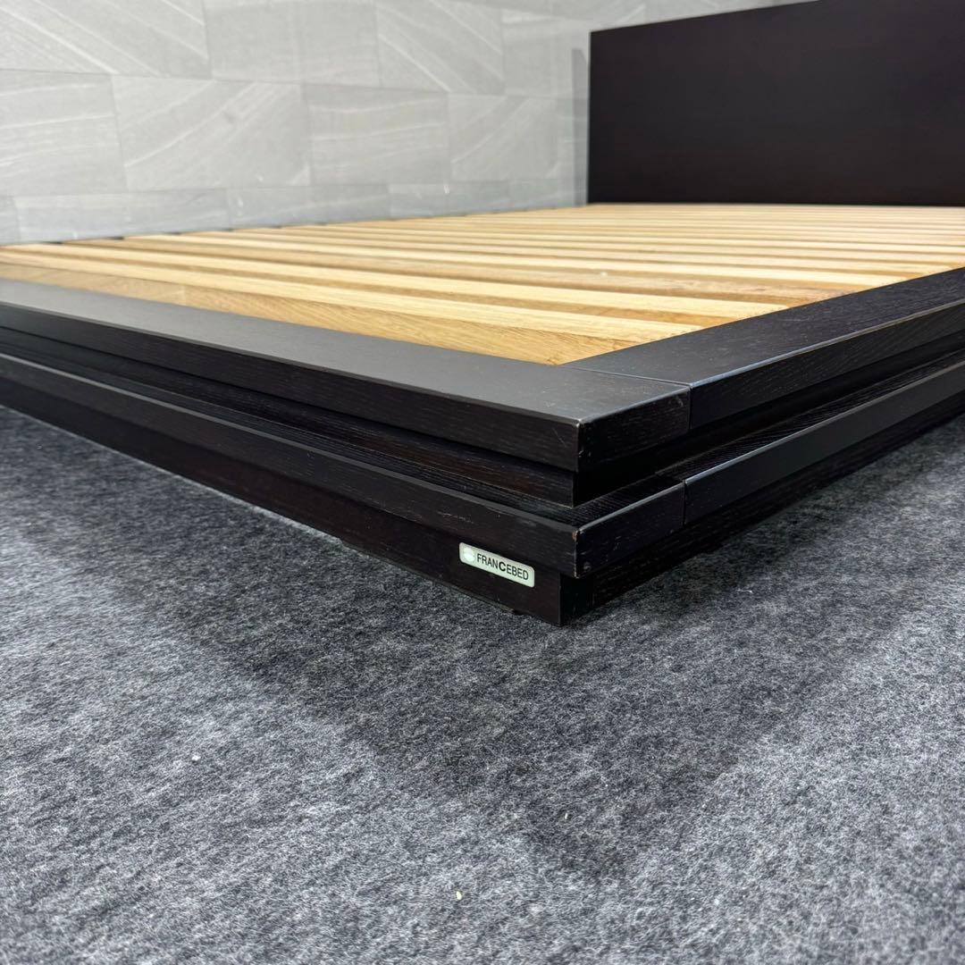 France Bed ベッドフレーム クイーンサイズ ロータイプ d2970