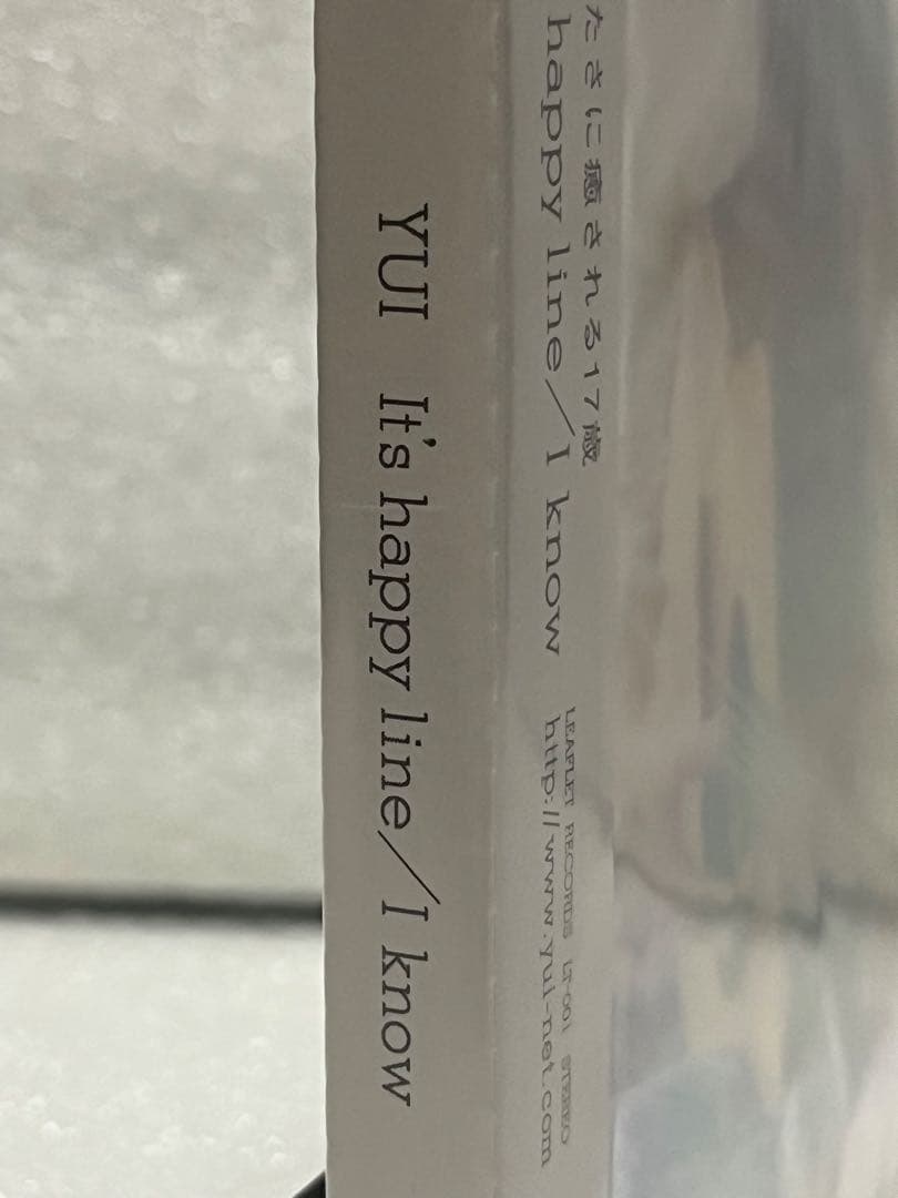 【超貴重】YUI CD インディーズ デビュー It's happy line