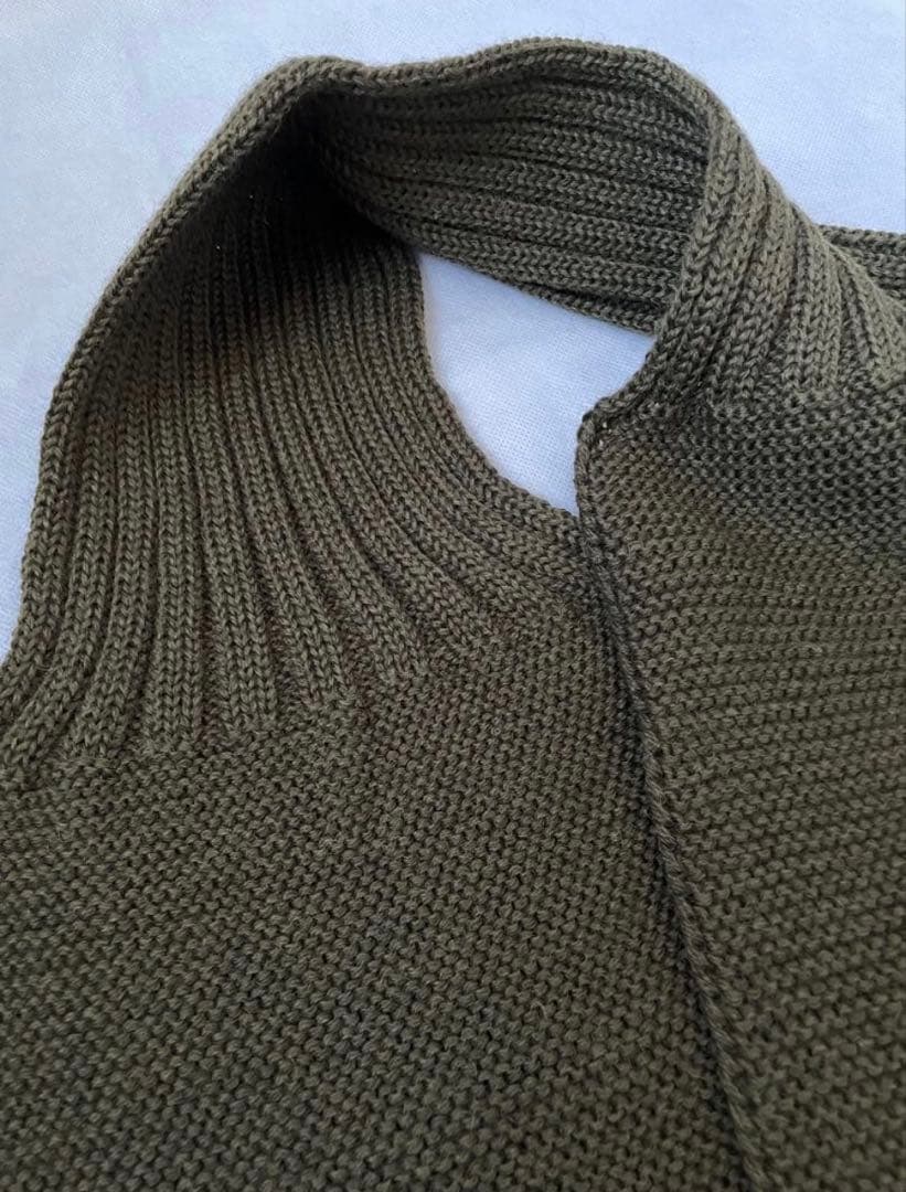 リアルマッコイズ マフラー　ウール100% オリーブ