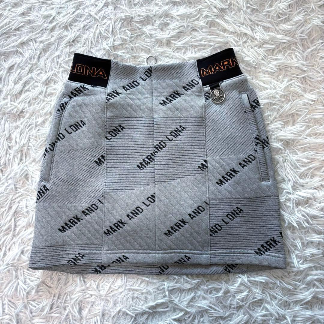 マークアンドロナ セットアップ ダウン ベスト スカート 中綿 キルティング