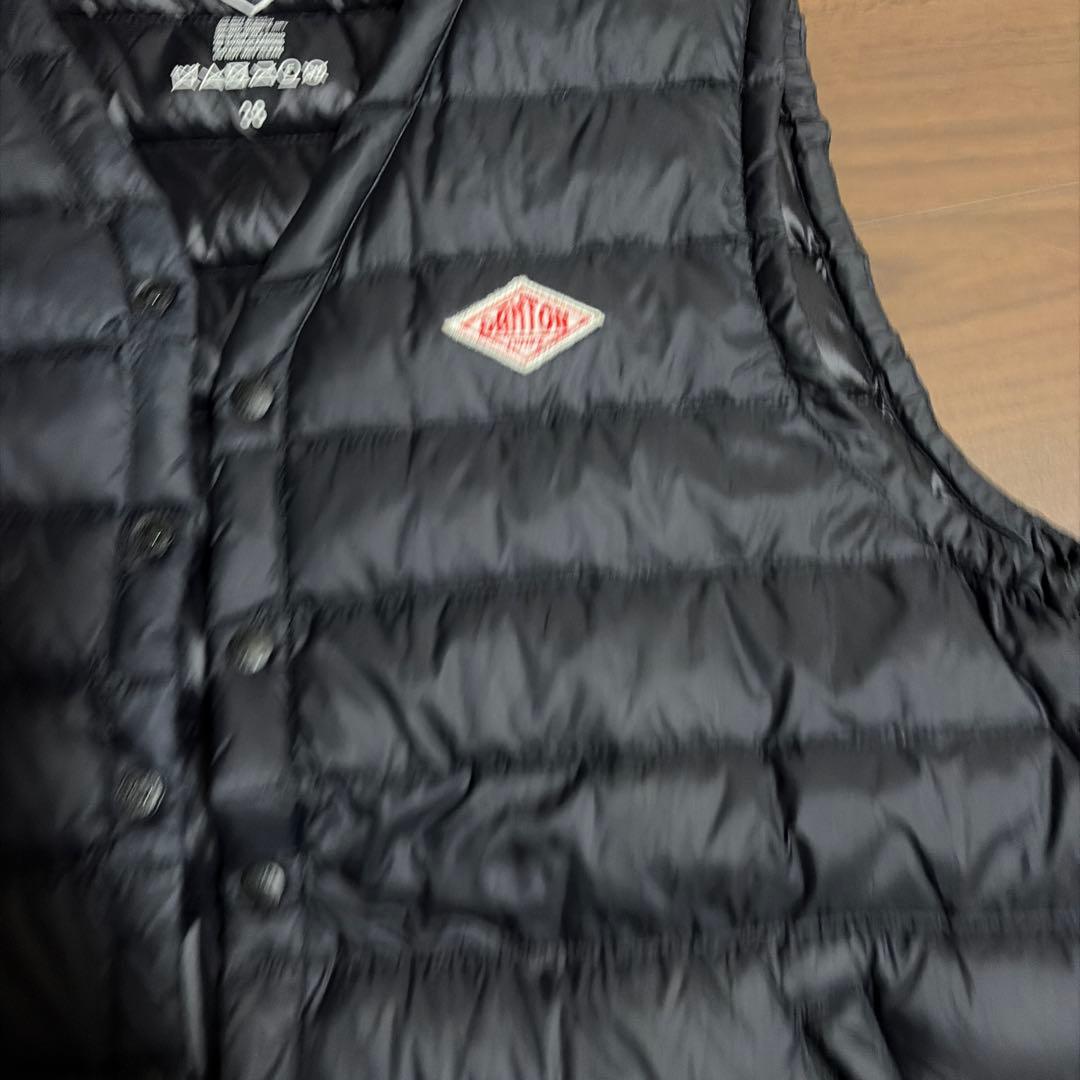 PANTON ブラック ダウンベスト 38