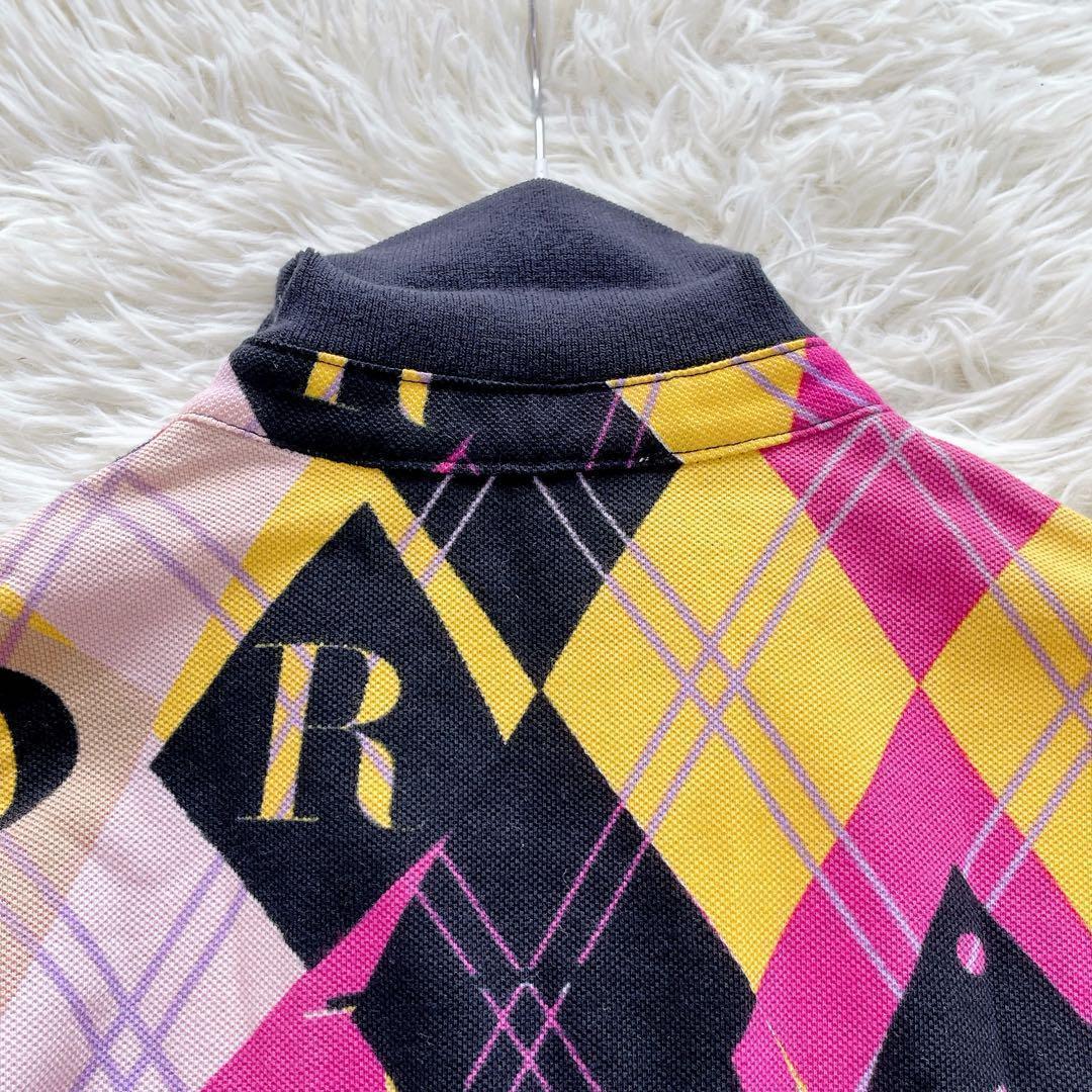 【激レア】Christian Dior　半袖ポロシャツ　ガリアーノ期　総柄　L