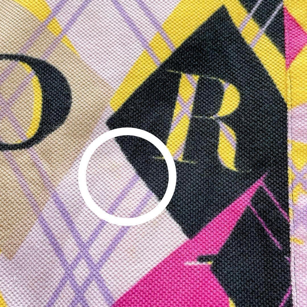 【激レア】Christian Dior　半袖ポロシャツ　ガリアーノ期　総柄　L