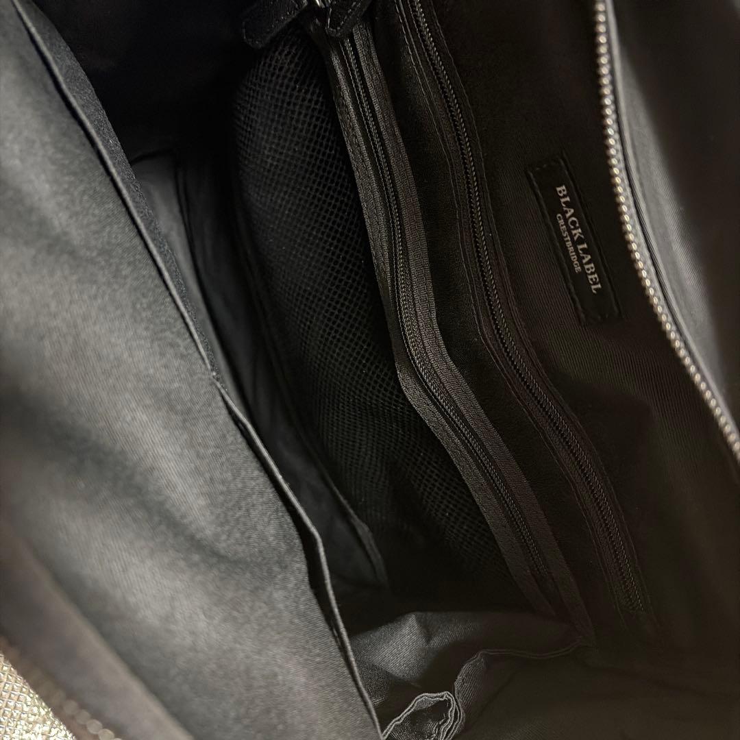 BLACK LABEL CRESTBRIDGEバッグパック、黒、サンプル未使用