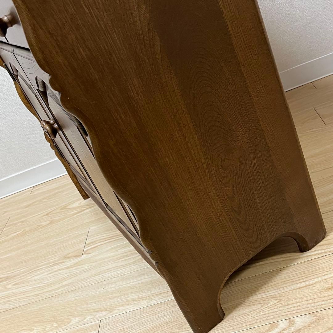 美品 Karimoku カリモク 木製 電話台 キャビネット飾り棚