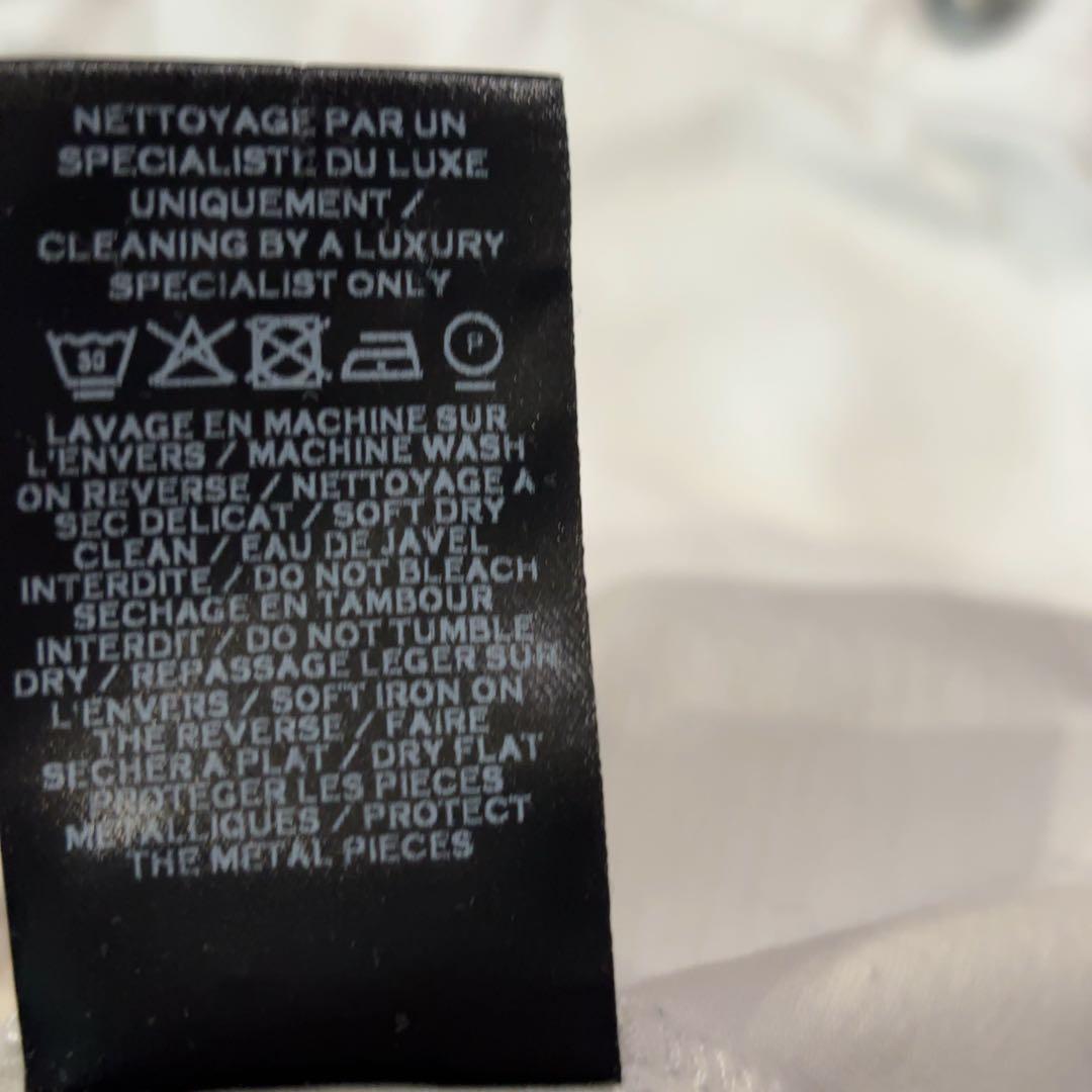 BALMAIN バルマン ホワイト 肩釦 ロゴ カットソー　長袖　ロンT XS