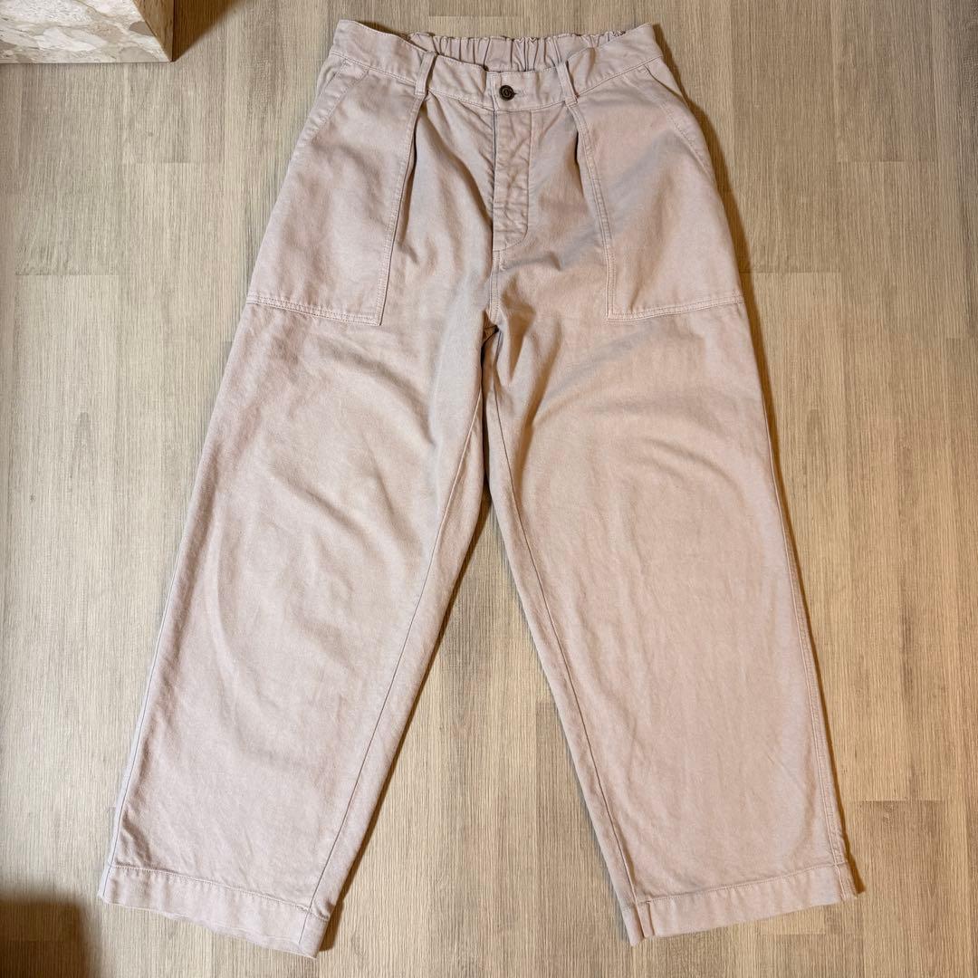 CONFECT コットンリネン ギャバジン ミリタリートラウザーズ