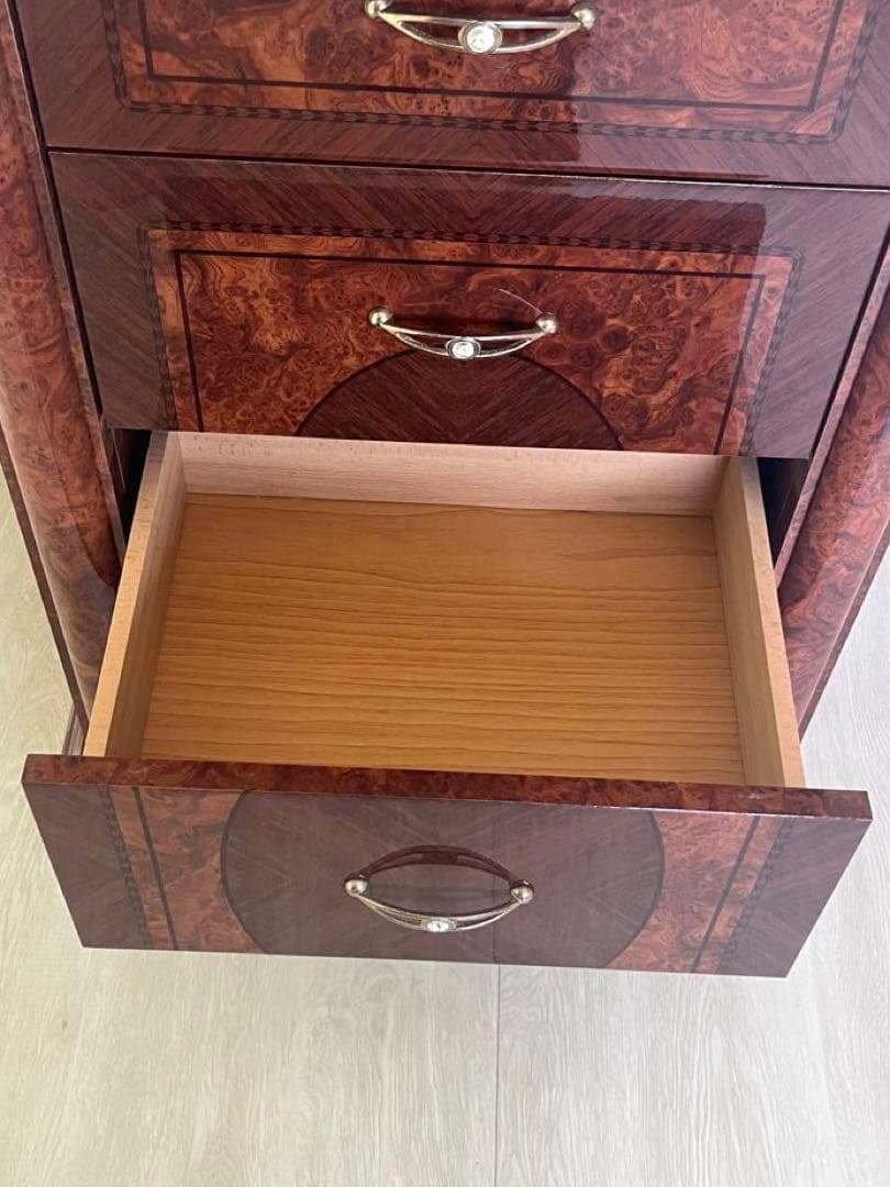 サルタレッリ フローレンス スモール 4段チェスト ウォールナット色