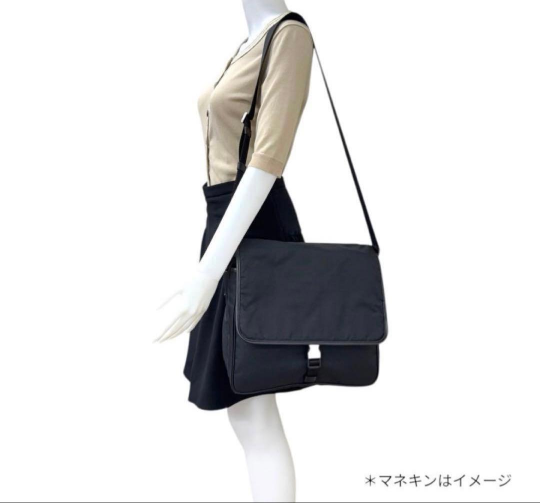 【正規品】PRADA ナイロンメッセンジャーショルダーバッグ　ユニセックス