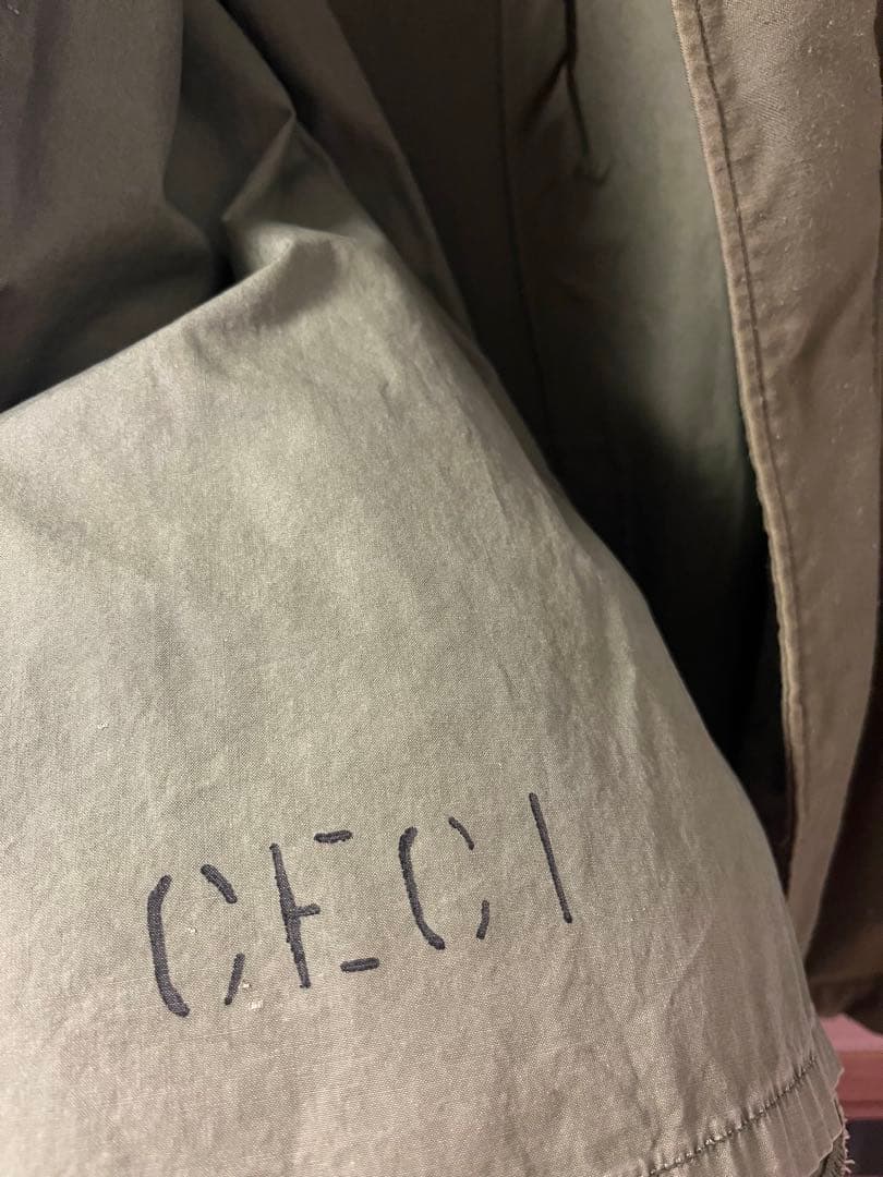 米軍実物 ビンテージ ステンシル ミリタリー M-65ジャケット サード USA