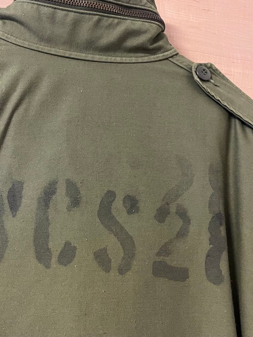 米軍実物 ビンテージ ステンシル ミリタリー M-65ジャケット サード USA