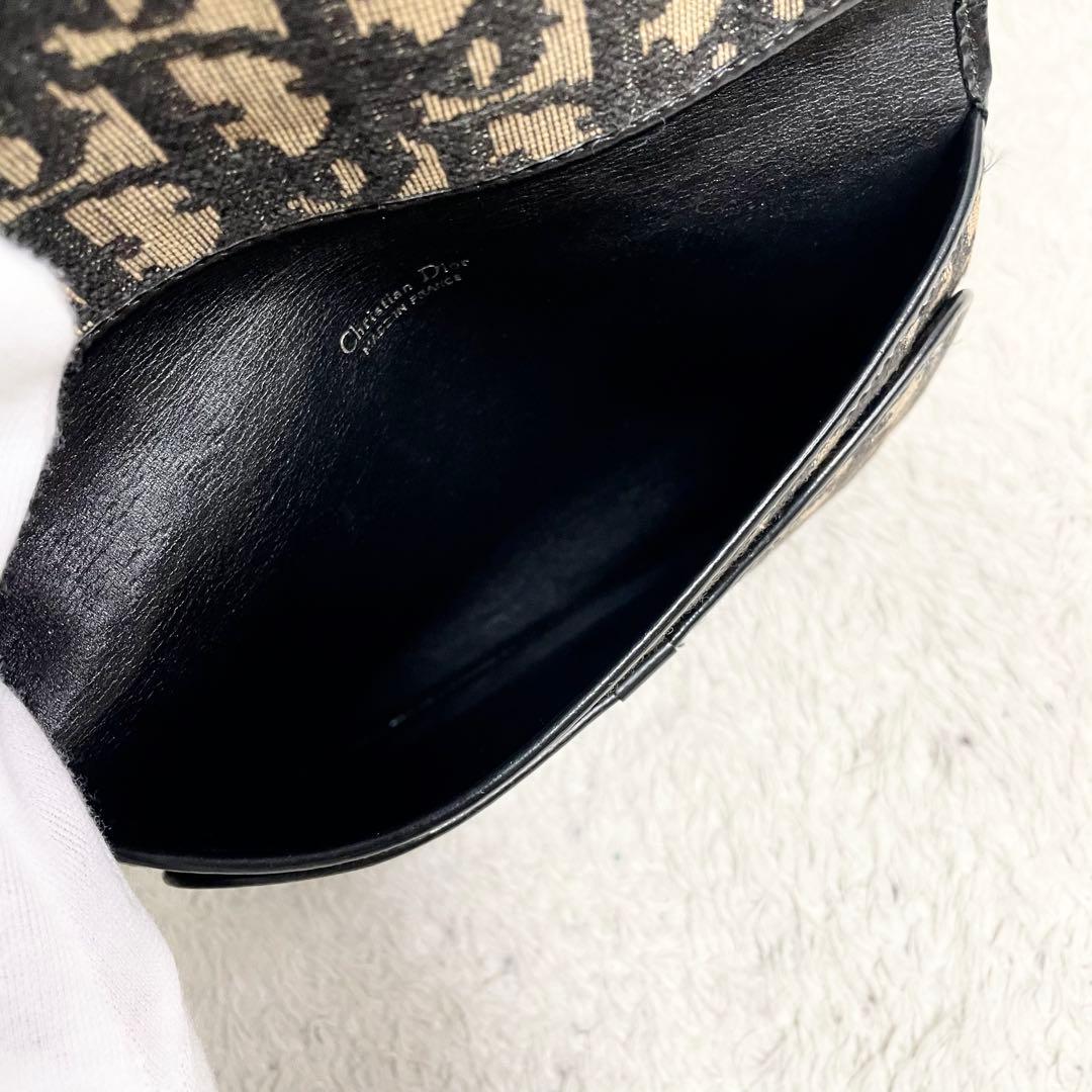 クリスチャンディオール CD金具 トロッター 総柄 キャンバス クラッチバッグ