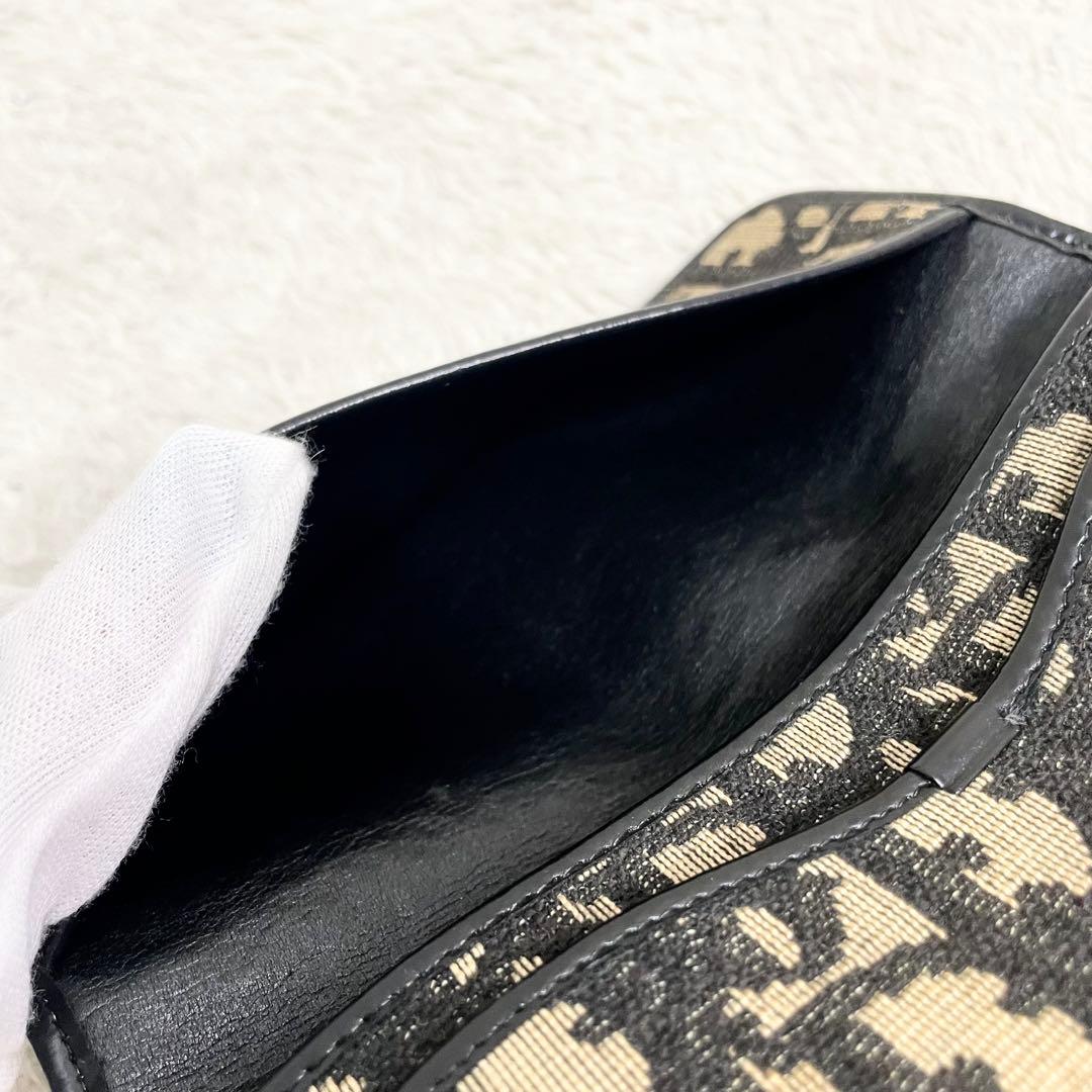 クリスチャンディオール CD金具 トロッター 総柄 キャンバス クラッチバッグ