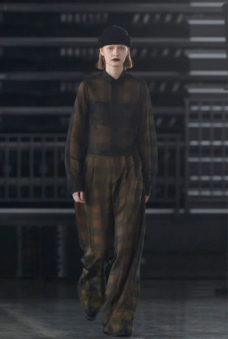 HYKE 黒 ニット帽・ビーニー　2025AW