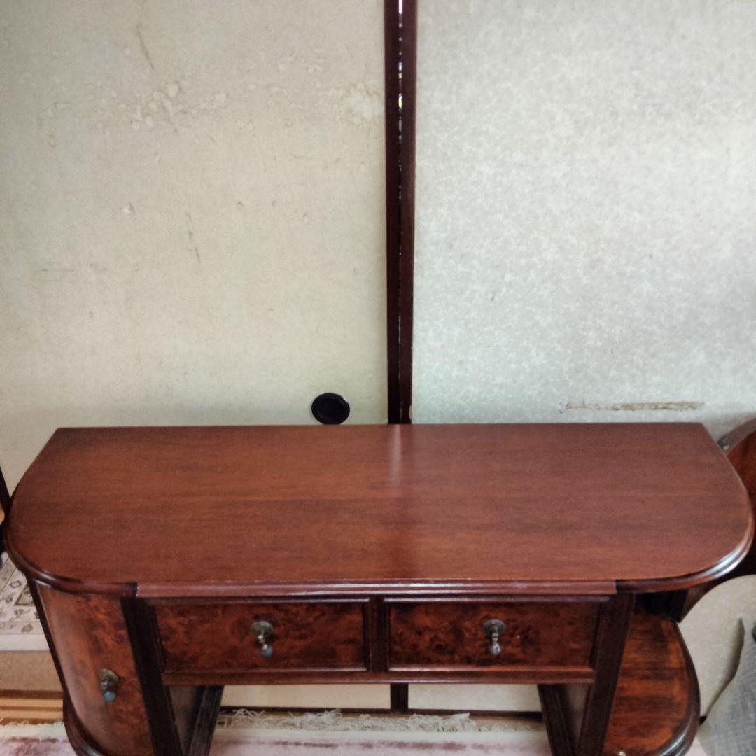 イタリアアンティーク木製コンソールテーブルサイドボードデスク