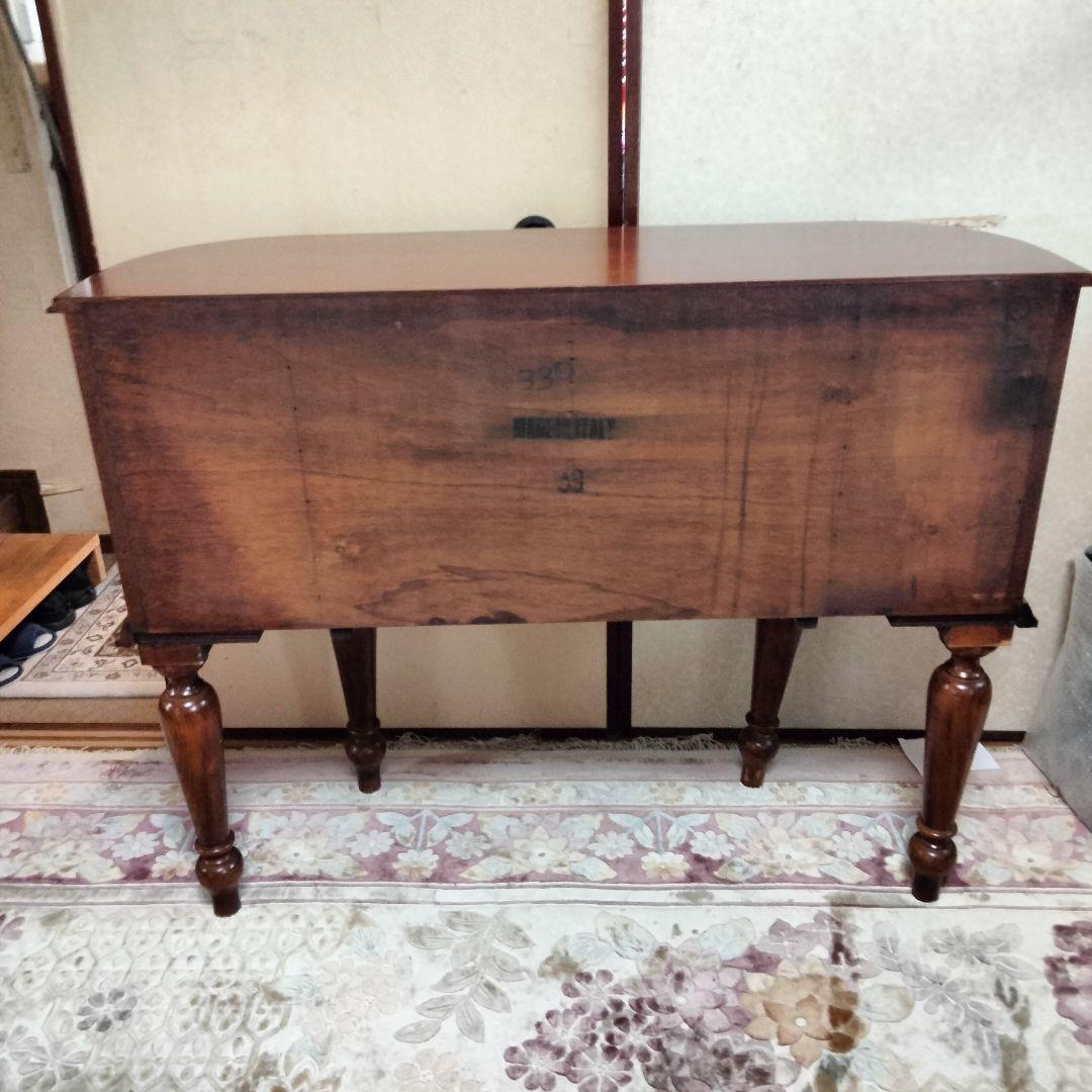 イタリアアンティーク木製コンソールテーブルサイドボードデスク