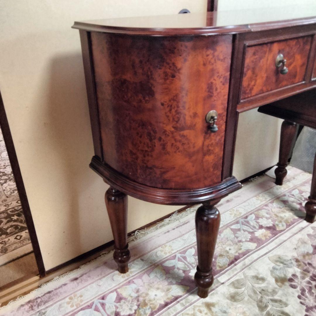 イタリアアンティーク木製コンソールテーブルサイドボードデスク