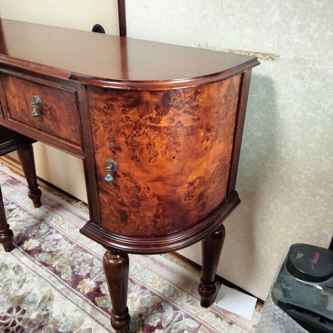 イタリアアンティーク木製コンソールテーブルサイドボードデスク