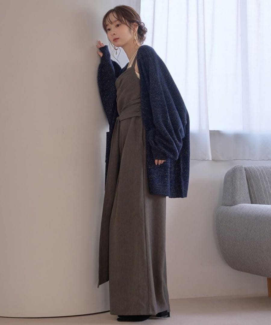 【mideal ドレープデザインコンビネゾン】