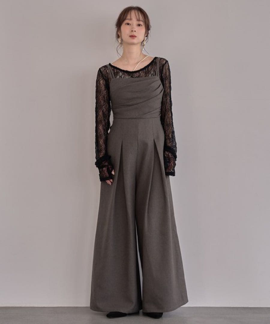 【mideal ドレープデザインコンビネゾン】