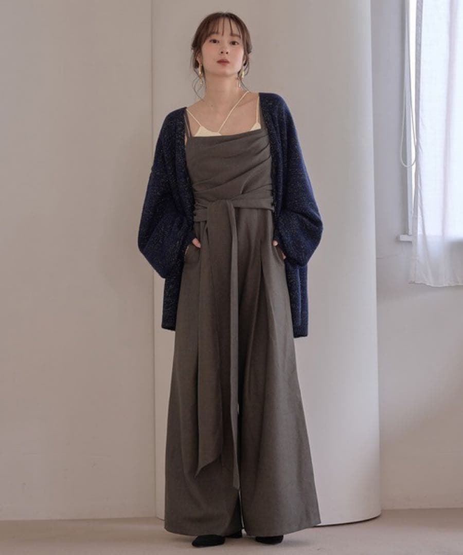 【mideal ドレープデザインコンビネゾン】