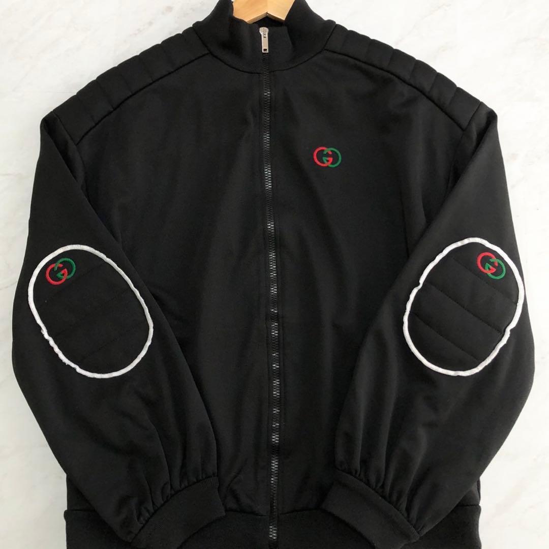 【極美品】 GUCCI トラックジャケット インターロッキング ブラック L
