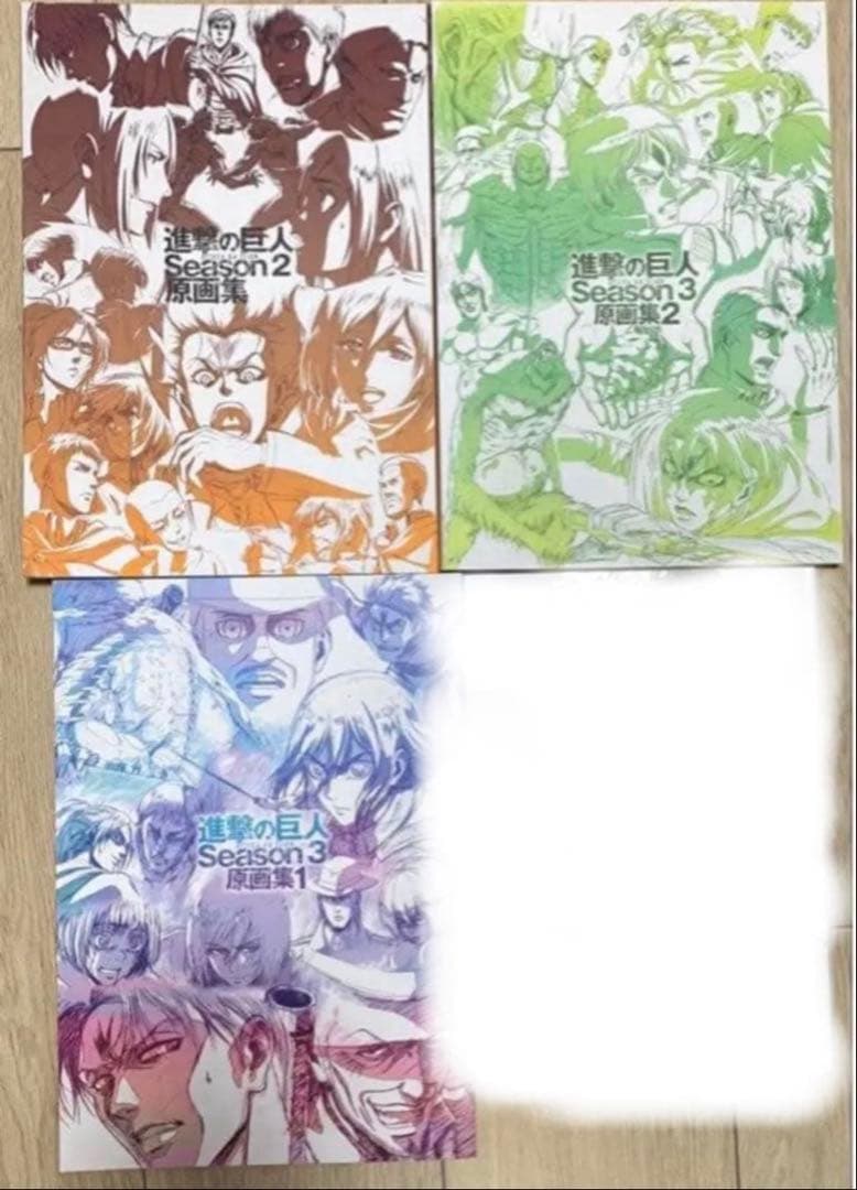 進撃の巨人 原画集 wit studio リヴァイ　エレン　ハンジ　ミカサ