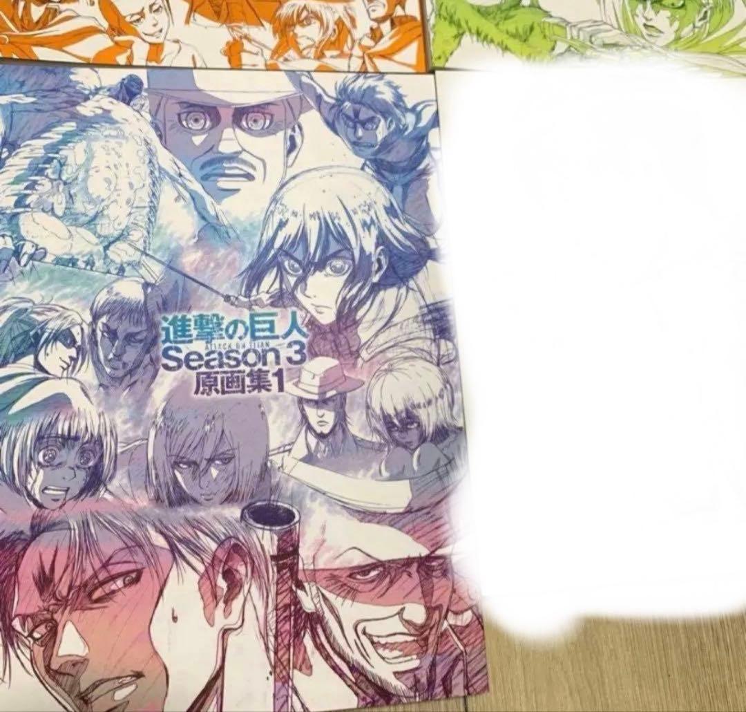 進撃の巨人 原画集 wit studio リヴァイ　エレン　ハンジ　ミカサ