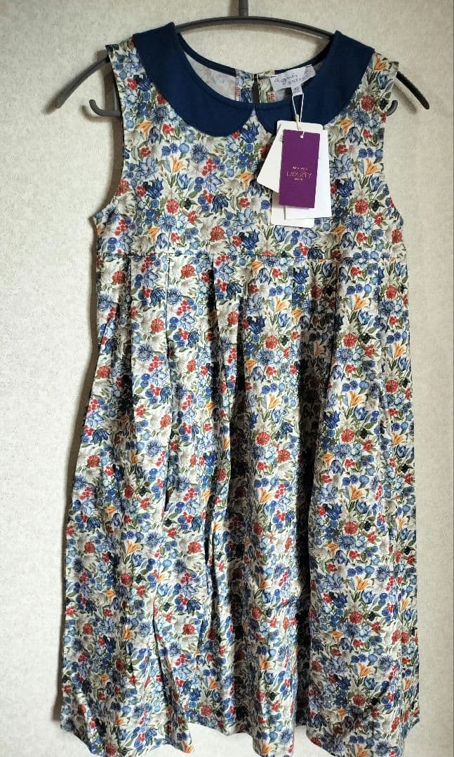 新品タグ付　定価17600円　agnes b.　アニエスベー　リバティワンピース