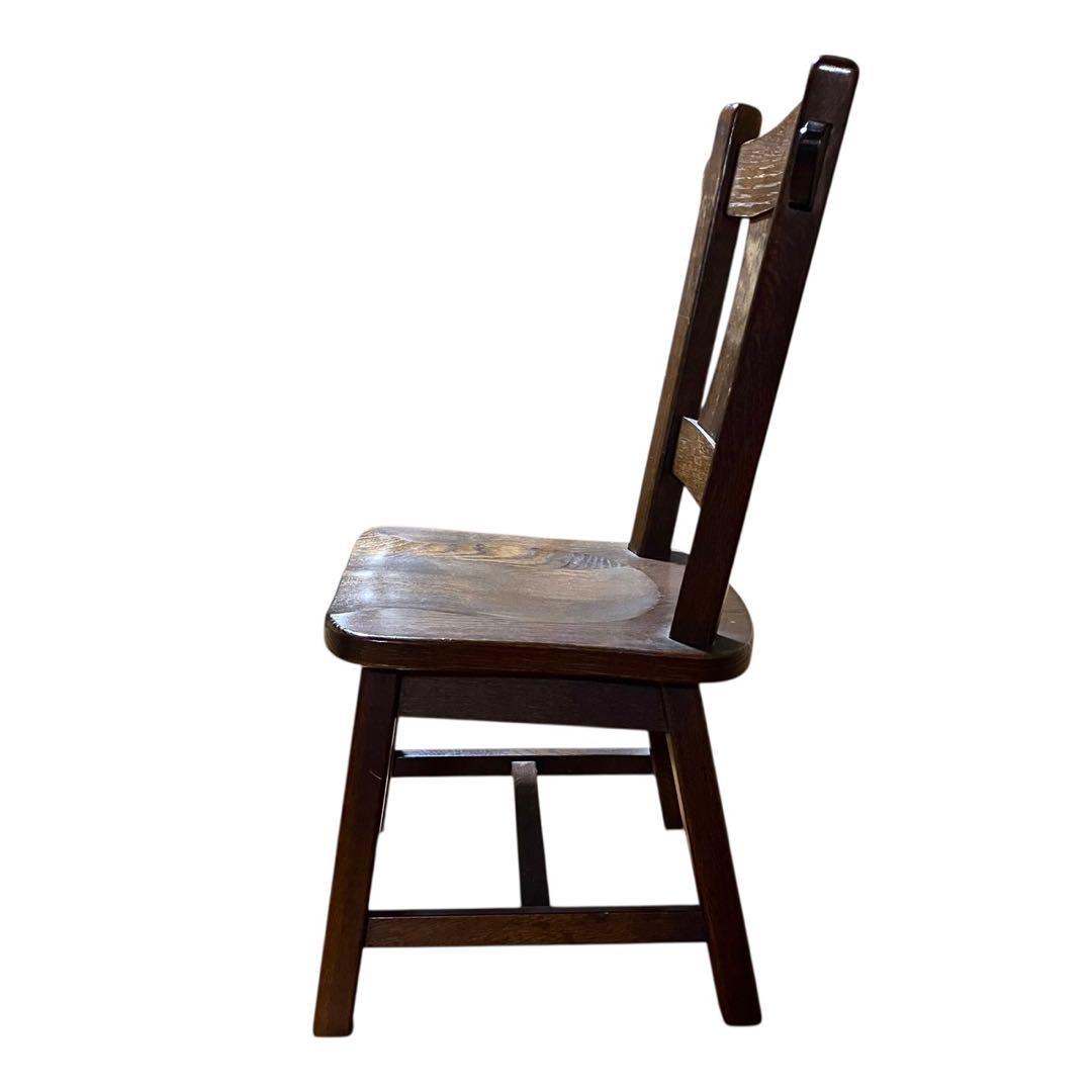 起立木工 ダイニングチェア① オーク無垢 カントリー風 木製椅子 オランダ製