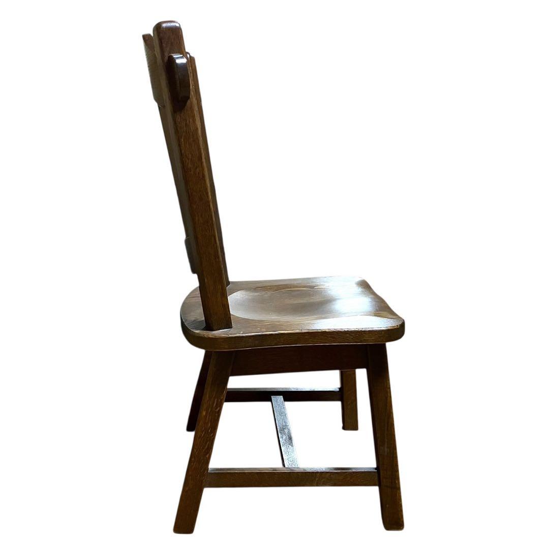 起立木工 ダイニングチェア① オーク無垢 カントリー風 木製椅子 オランダ製