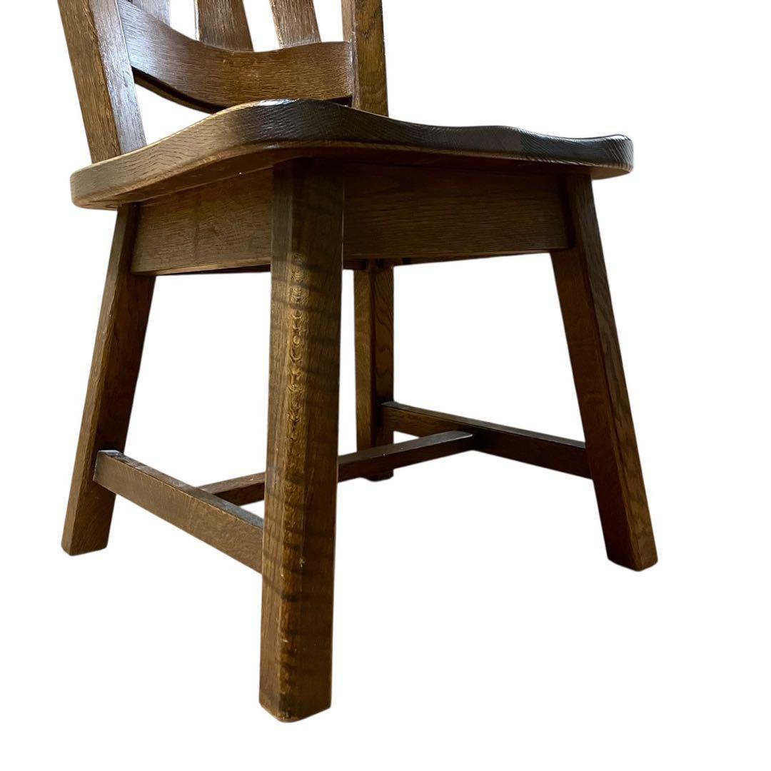 起立木工 ダイニングチェア① オーク無垢 カントリー風 木製椅子 オランダ製