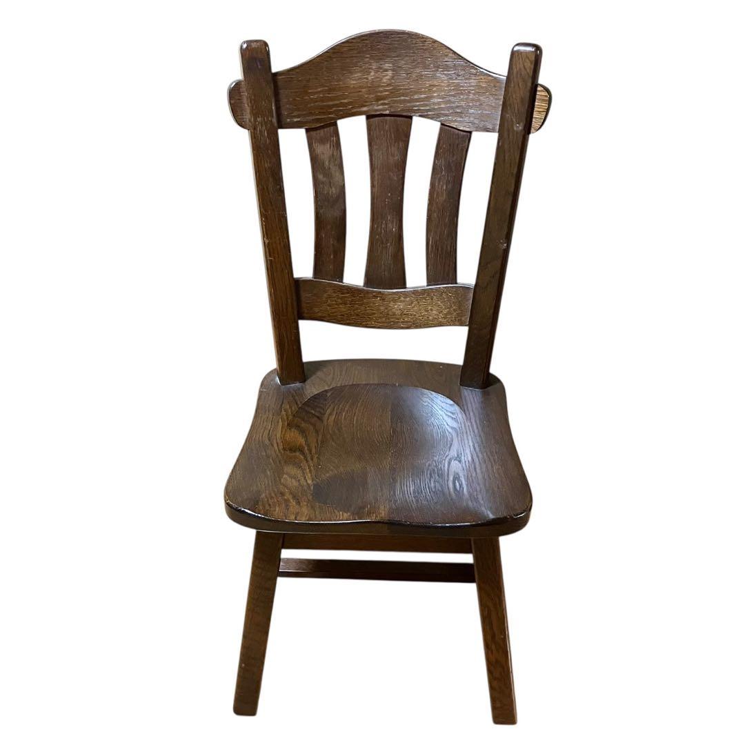 起立木工 ダイニングチェア① オーク無垢 カントリー風 木製椅子 オランダ製