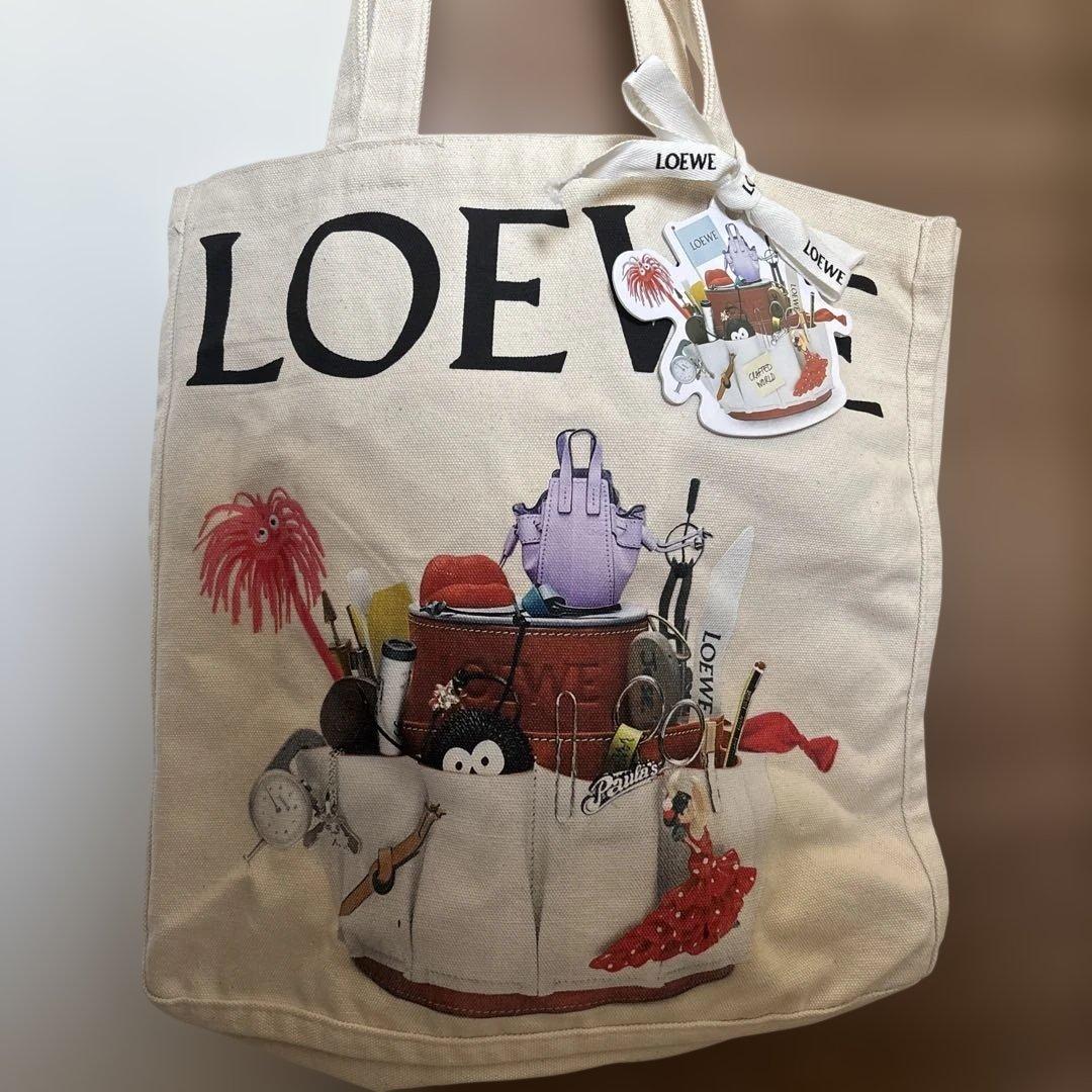 LOEWE ロエベ クラフテッドワールドエコバッグ ノベルティ トートバッグ