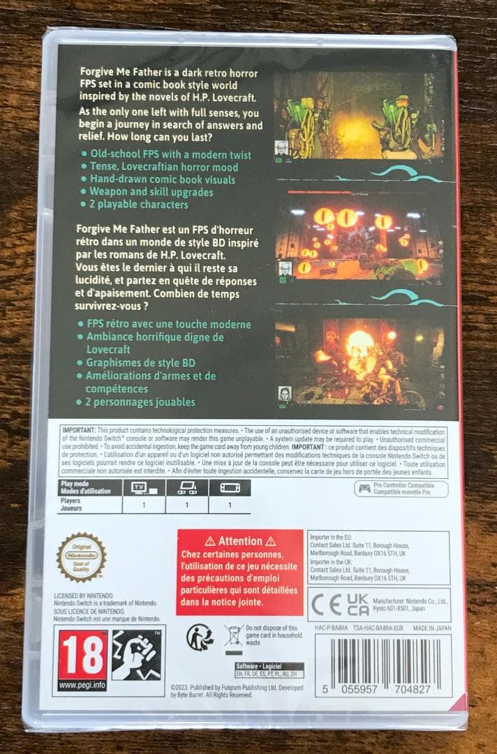 Forgive me Father Switch 新品未開封