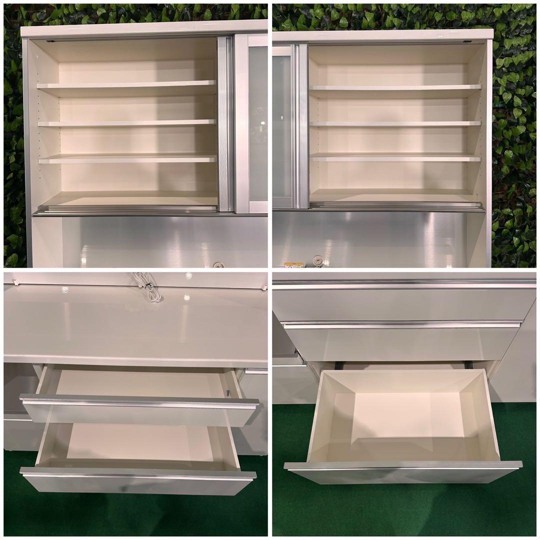 パモウナ キッチンボード キッチン 収納 食器棚 幅160cm G011