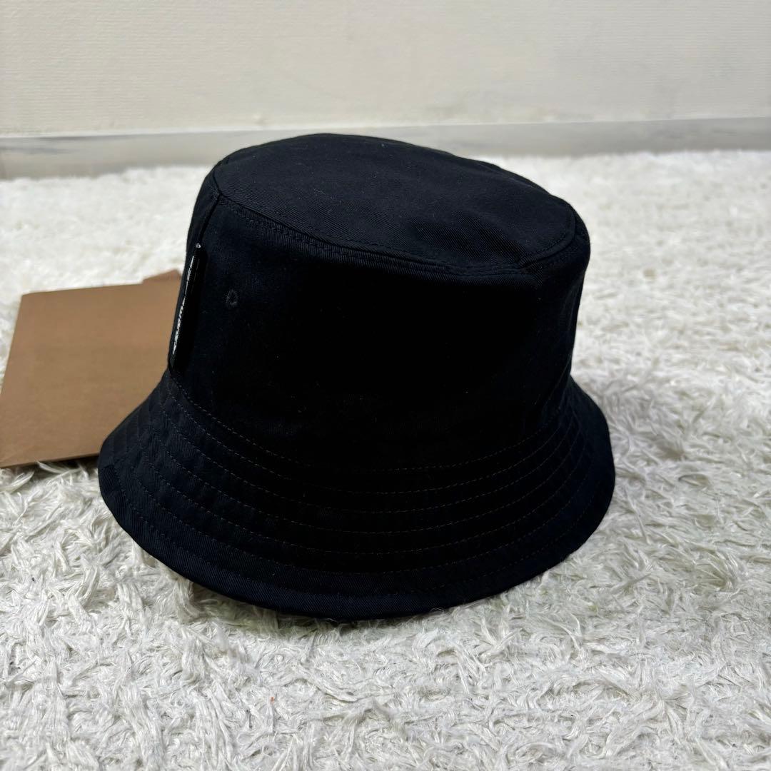 タグ付き新品　バーバリーロンドン イングランド　コットン　バケットハット　M 黒