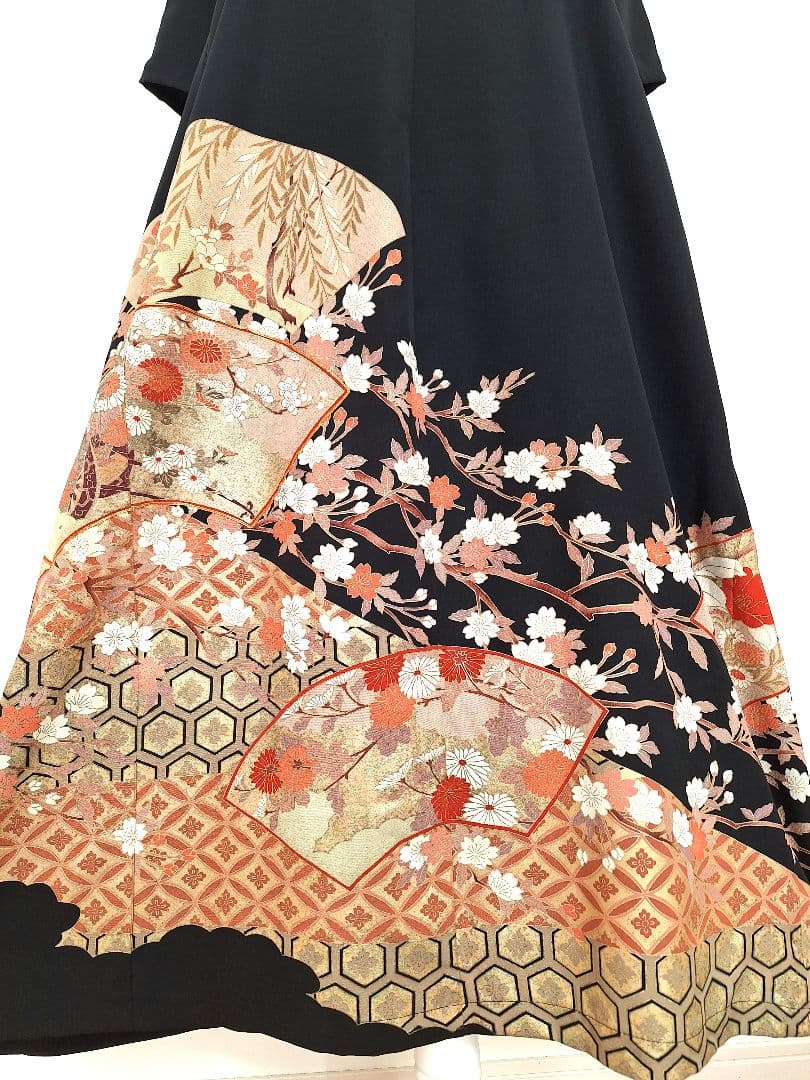 着物リメイクワンピース3644