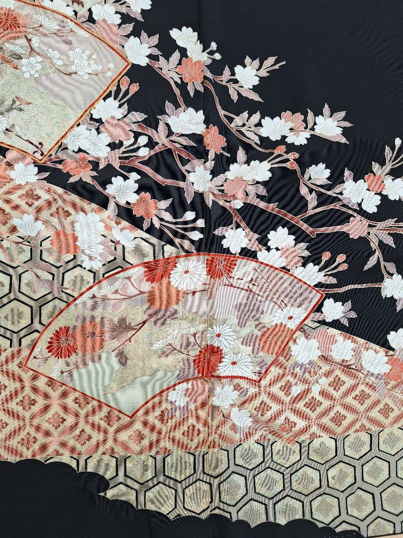 着物リメイクワンピース3644