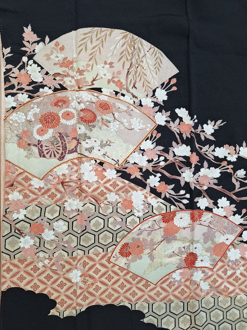 着物リメイクワンピース3644