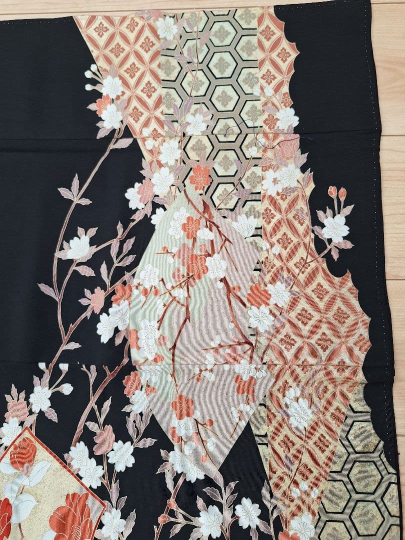 着物リメイクワンピース3644