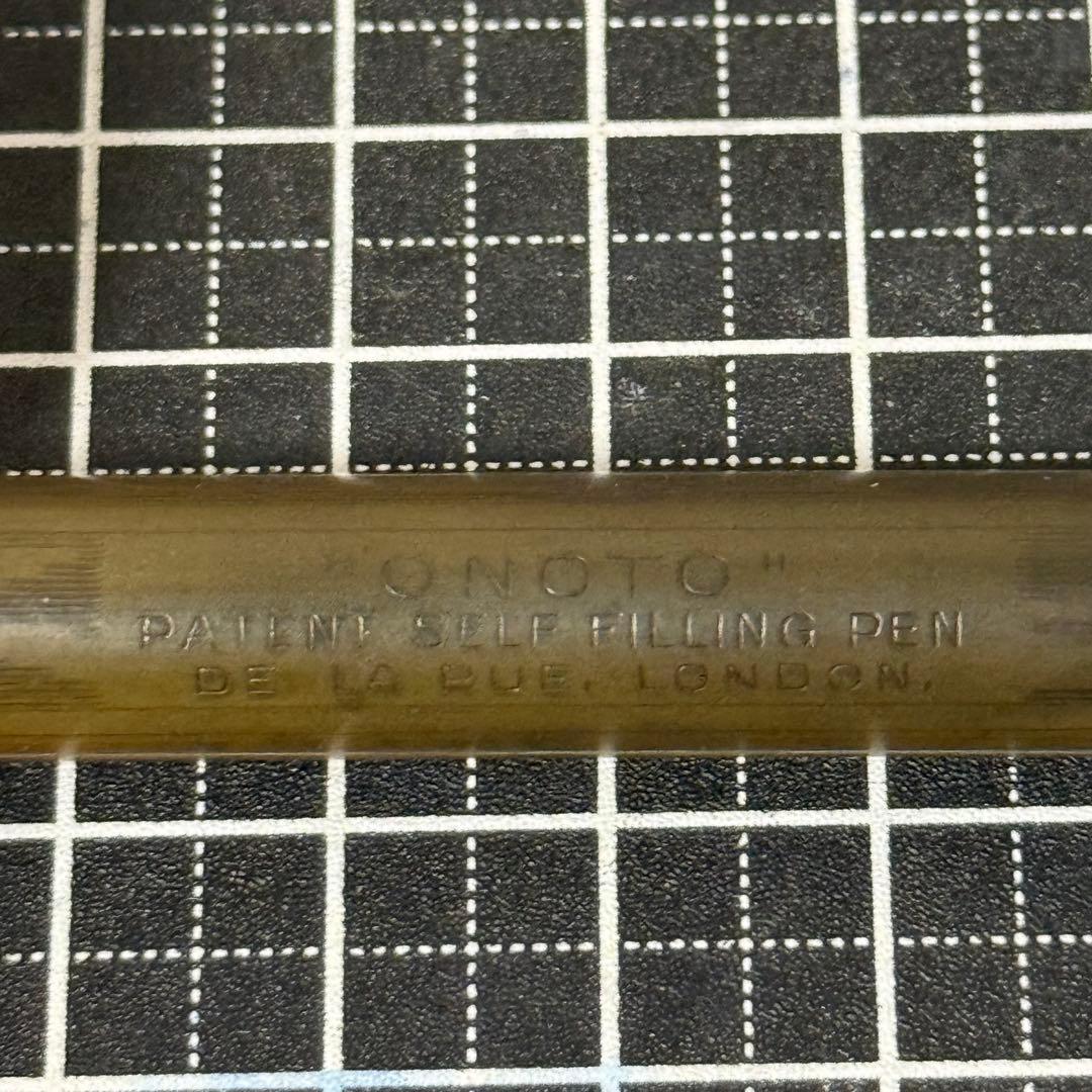 デラルー 万年筆 オノト エボナイト プランジャー式 14K
