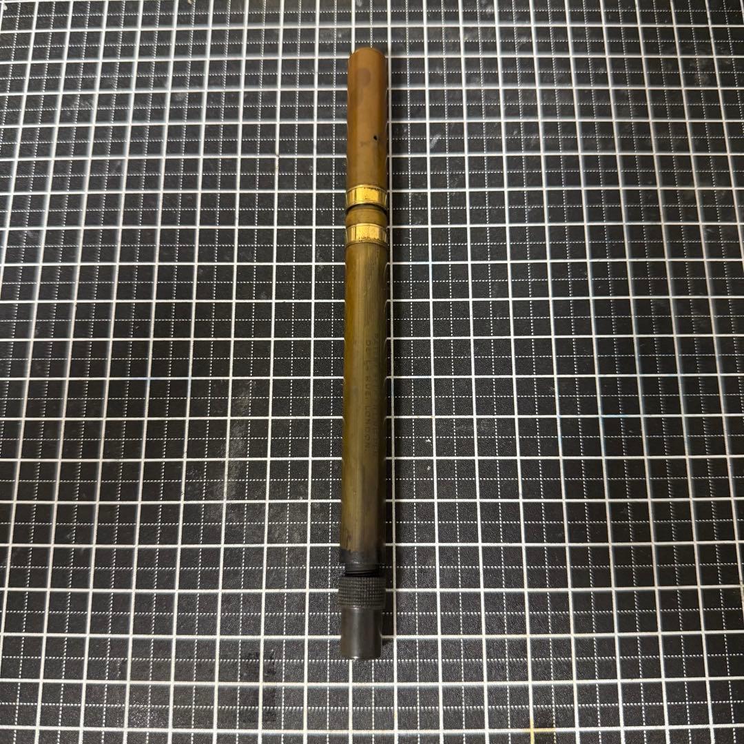 デラルー 万年筆 オノト エボナイト プランジャー式 14K