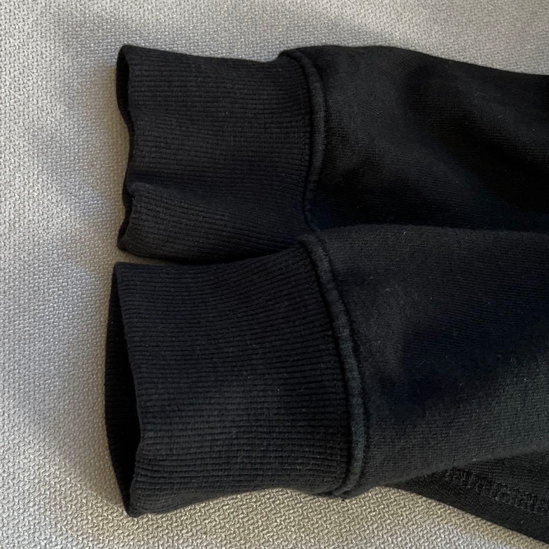 美品 CUNE キューン ウサギ 両面ロゴ パーカー S ブラック