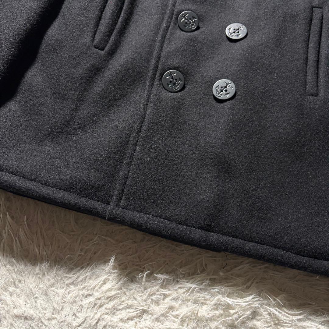 未使用級■schott ピーコート　740BTG キルティング　ブラック　20