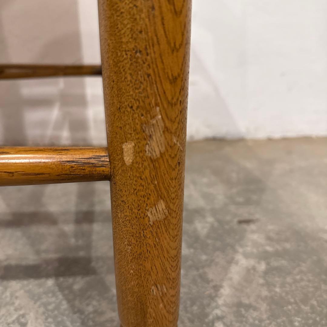 ヴィンテージ　ダイニングチェア　カフェチェア　藁座面